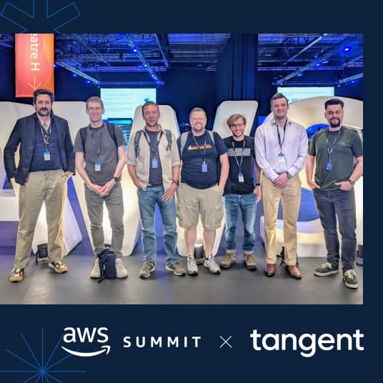 Scaling smarter and building better: Tangent attend the AWS Summit 2025 - 536 X 536